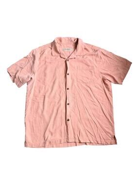 Men’s Tommy Bahama Silk Short Sleeve Button-Up Shirt XL